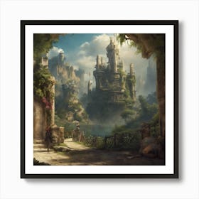Fantasy Castle 46 Art Print