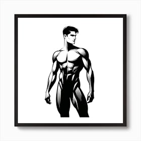 Muscular Man 4 Art Print