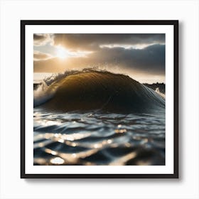 Sunset Over The Ocean 4 Art Print