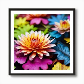 Colorful Lily Flower Art Print