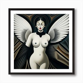 Angel With Wings Art Print