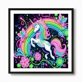 Rainbow Unicorn 2 Art Print