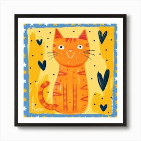 Orange Tabby Cat 14 Art Print