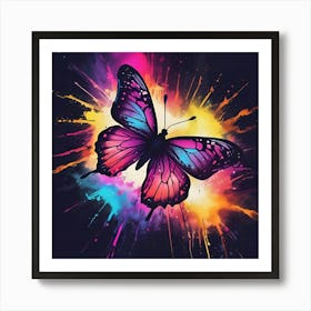 Butterfly Painting 290 Art Print