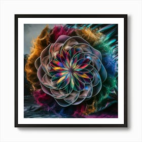 Psychedelic Flower 1 Art Print