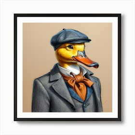 Duck In A Suit 22 Art Print