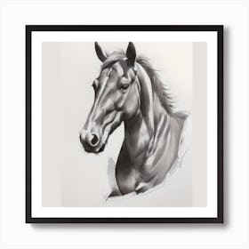 Horse Portrait Art Print