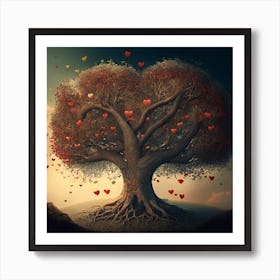 Tree Of Love Art Print