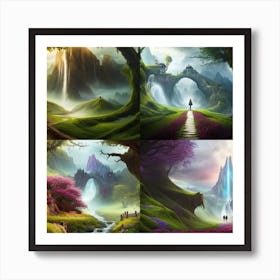 Fantasy Landscapes Art Print