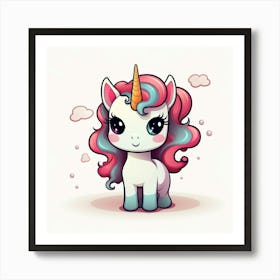 Cute Unicorn 660 Art Print