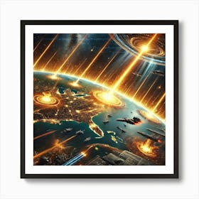 Converted Strategic Use Orbital Supernova Array Art Print