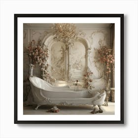 Rococo Bathroom Art Print