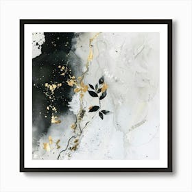 Gold Leaf Painting 11 Art Print