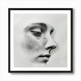 Dotty Face Art Print