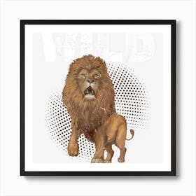 Wild Animal Lion Art Print