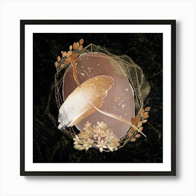 Gold And Silver Abstract Painting Art Print