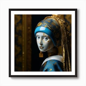 Woman With Pearl Earring Art Print