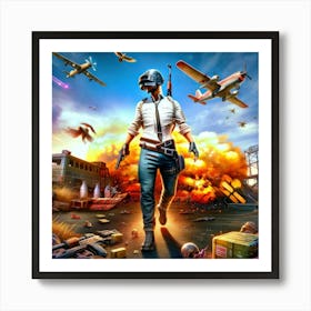 Pubg Cover 1 Art Print