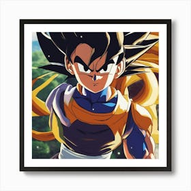 Dragon Ball Z Wallpaper 21 Art Print