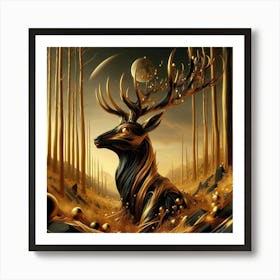 Deer In The Forest 2 Art Print