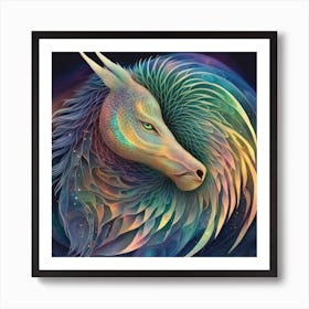 Psychedelic Horse Art Print