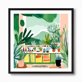 Kitchen Jungle Dreams 03 Art Print