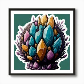 Crystals Art Print