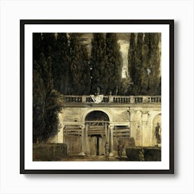 Front Of The Villa Art Print