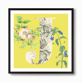 Botanical J Art Print