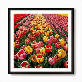 Tulip Field Art Print