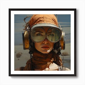 Richardvachtenberg 8000 Years Woman Facewith A Cosmonaut Helmet 900d549f Bfb7 4d12 Bbcc 6ce8c50e91ee Art Print