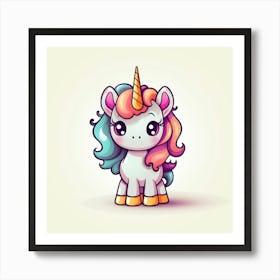 Cute Unicorn 760 Art Print