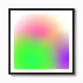 Abstract Rainbow Background 7 Art Print