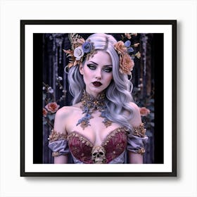 Gothic Beauty 7 Art Print