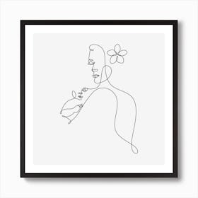 Mom Minimalist art Art Print