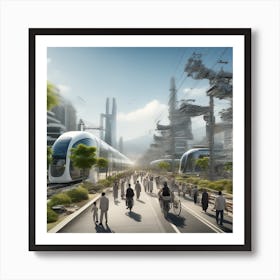 Futuristic City 198 Poster