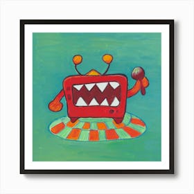 Tv Monster Art Print