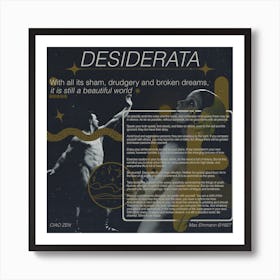 Desiderata Art Print