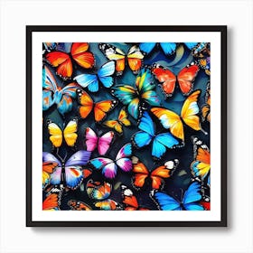 Butterfly Painting 46 Art Print