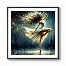 Dancer At Night Art Print