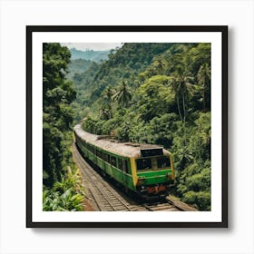 Train In The Jungle Art Print