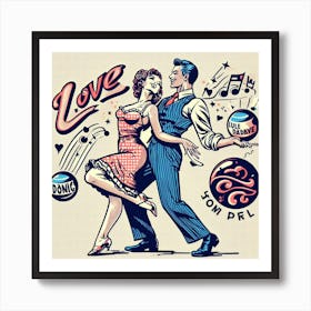 Love And Music Art Print