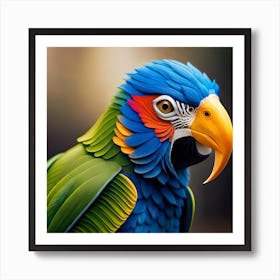 A Colorful Parrot Art Print