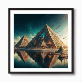 Egyptian Pyramids 4 Art Print