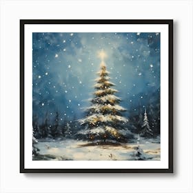 Festive Pine Palette Art Print