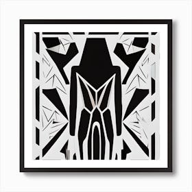 Egyptian Abstract Silhouette Art Print