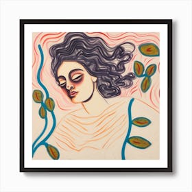 Dreaming Woman Art Print