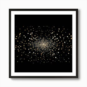 Abstract Pattern Of Bling And Glittering Diamonds Evoking A Magical Cosmic Party Atmosphere With R (5) Art Print