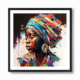 BB Borsa African Masterpiece Paint Art Art Print