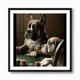 Poker Dogs 18 Art Print